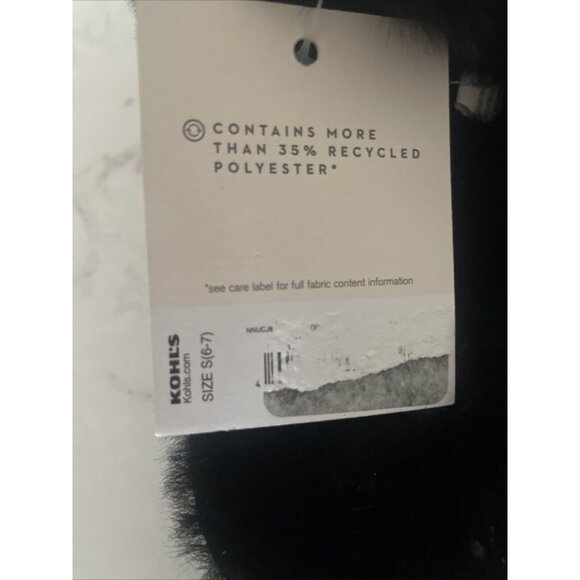 NWT Lauren‎ Conrad LC X Band Faux Fur Slide Slippers Black Large L 8-9 Cozy - Picture 3 of 5